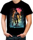 Camiseta Colorida Gladiador Romano Coliseu 10