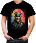 Camiseta Colorida Guerreiro Viking Nórdico Tribo 16