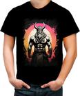 Camiseta Colorida Guerreiro Viking Nórdico Tribo 20