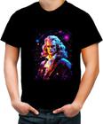Camiseta Colorida Isaac Newton Físico Brilhante Gênio 1