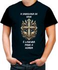 Camiseta Colorida Jesus A Sabedoria de Deus Cristã Gospel 1