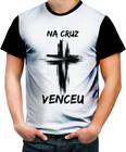 Camiseta Colorida Jesus Venceu na Cruz Crist Gospel Deus 1