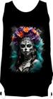 Camiseta Colorida La Catrina Mexicana Dama Esqueleto 1