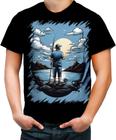 Camiseta Colorida Pesca Esportiva Peixes Azul Paz 7 - Kasubeck Store