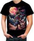 Camiseta Colorida Samurai Ronin Sunset Sem Mestre 2