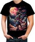 Camiseta Colorida Samurai Ronin Sunset Sem Mestre 2