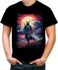 Camiseta Colorida Samurai Ronin Sunset Sem Mestre 8