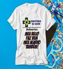 camiseta com frases diferentes meu beijo faz bem.