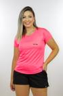 Camiseta Confort Dry Feminina - Rosa Neon