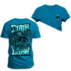 Camiseta Confortável Estampada Nexstar 100% Algodão Death Dow Frente Costas