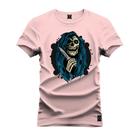 Camiseta Confortável Premium Estampada Caveira Terror