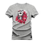 Camiseta Confortável Premium Estampada Panda No Mundo da lua