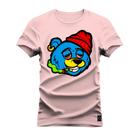 Camiseta Confortável Premium Estampada Urso Toca