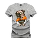 Camiseta Cool Dog Plus Size Gola Redonda Estampa Dtf Premium