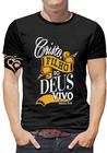 Camiseta Cristã Gospel PLUS SIZE Jesus Masculina Blusa