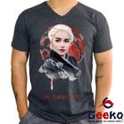 Camiseta Daenerys Targaryen 100% Algodão Game Of Thrones My Blood is Fire Fire And Blood Geeko