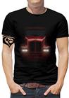 Camiseta de Caminhao Masculina Caminhoneiro Blusa Preto VERM