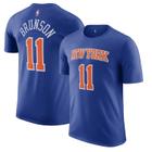 Camiseta de camisa Outerstuff Jalen Brunson New York Knicks NBA Kids Youth 4-20 Blue Icon Edition Performance