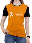 Camiseta de Dezembro Laranja Feminina blusa Horizontal