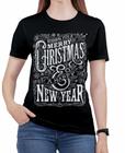 Camiseta de Natal Feliz Feminina Merry christmas Blusa 2