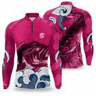 Camiseta de pesca com proteção UV Camisa manga Longa absrove suor com filtro solar fator 50