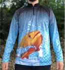 Camiseta de Pesca Dourado Azul - FPS 50 + UV - Ref. 47 - Masculina - Rosset