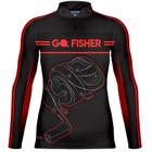 Camiseta de Pesca Go Fisher Action UV Manga Longa Carretilha GF10 - Masculina