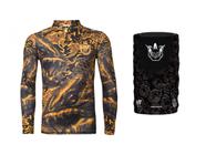 Camiseta De Pesca King Proteção Solar Uv Viking 04 Trairão + Bandana