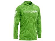 Camiseta de Pesca Mar Negro X Protection Sublimada Com Capuz Proteção Solar 50+ UV - Green