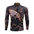 Camiseta de Pesca Masculina King Brasil Traíra KFF644 Proteção Solar UV 50+