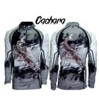 Camiseta de Pesca Rock Fishing Proteção 35+UV Cachara Cinza