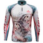 Camiseta de pesca sublimada king brasil manga longa tilápia kff625