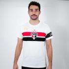 Camiseta de Time RetrôMania São Paulo Capitão 2008 Branco Vermelho e Preto - Masculino