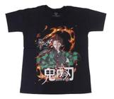 Camiseta Demon Slayer Kimetsu No Yaiba Tanjiro Blusa Adulto Unissex Anime Epi265 BM