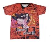 Camiseta Demon Slayer Nezuko Kimetsu No Yaiba Blusa Adulto Unissex Lu094t BM
