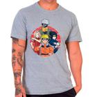 Camiseta desenho anime naruto cinza masculina11