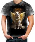 Camiseta Desgaste Anjo Canino Cão Angelical 5