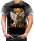 Camiseta Desgaste Anjo Canino Cão Angelical 8