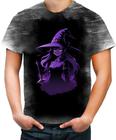 Camiseta Desgaste Bruxa Halloween Púrpura Festa 8