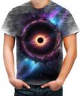 Camiseta Desgaste Buraco Negro Black Hole Space 4