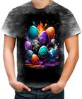 Camiseta Desgaste de Ovos de Páscoa Artísticos 5