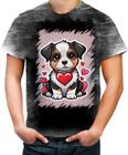Camiseta Desgaste Dia dos Namorados Cachorrinho 15