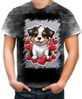 Camiseta Desgaste Dia dos Namorados Cachorrinho 22