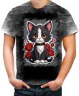 Camiseta Desgaste Dia dos Namorados Gatinho 15