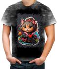 Camiseta Desgaste Dia dos Namorados Gatinho 5