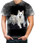 Camiseta Desgaste Família Canina Cachorrinhos Felicidade 1