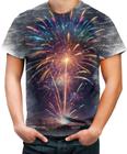 Camiseta Desgaste Fogos de Artifício Rojões Ano Novo 4