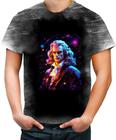 Camiseta Desgaste Isaac Newton Físico Brilhante Gênio 1