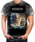 Camiseta Desgaste Kraken Monstro Marinho Mitologia 5