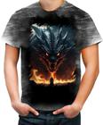 Camiseta Desgaste Leviathan Infernal Fogo 1